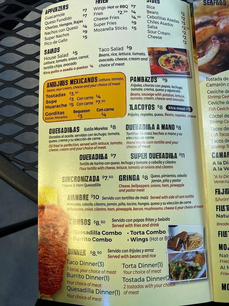 Super Taco Morelos - Villa Park, IL menu_pic