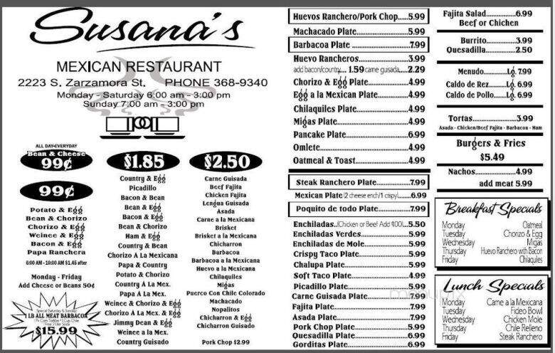 Susana's Restaurant - San Antonio, TX