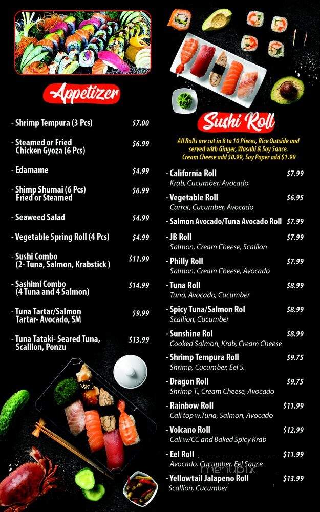 Sushi 101 Express - Orlando, FL menu_pic