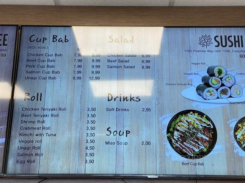 Sushi 1.99 - Coquitlam, BC menu_pic