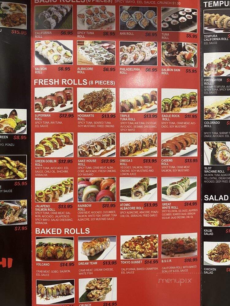 Sushi Ahn - Los Angeles, CA menu_pic