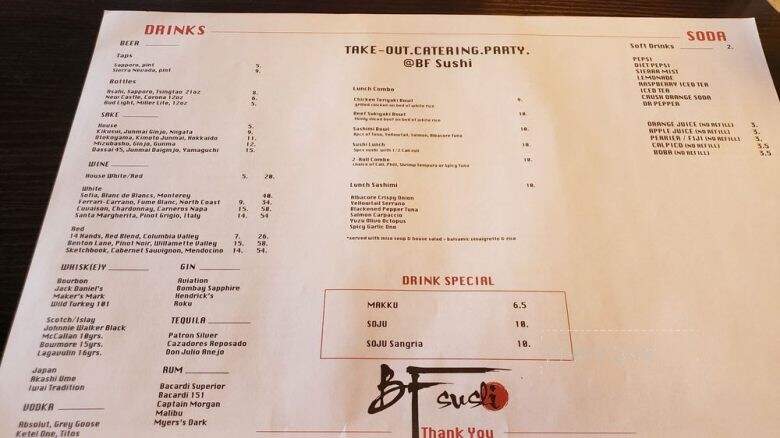 Sushi Baaam - Las Vegas, NV menu_pic