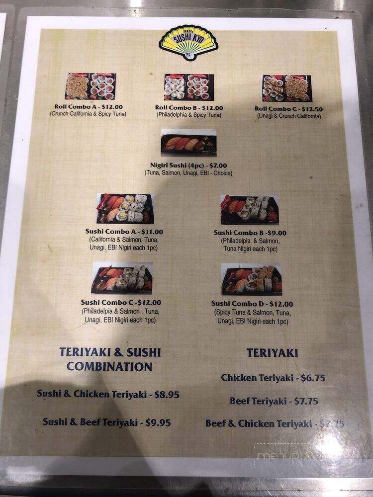 Sushi Kyo - Monterey, CA menu_pic