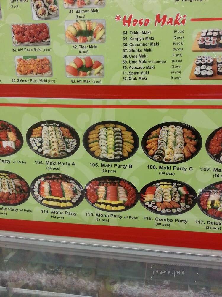 Sushiman - Waipahu, HI menu_pic