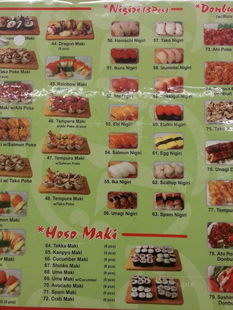 Sushiman - Waipahu, HI menu_pic