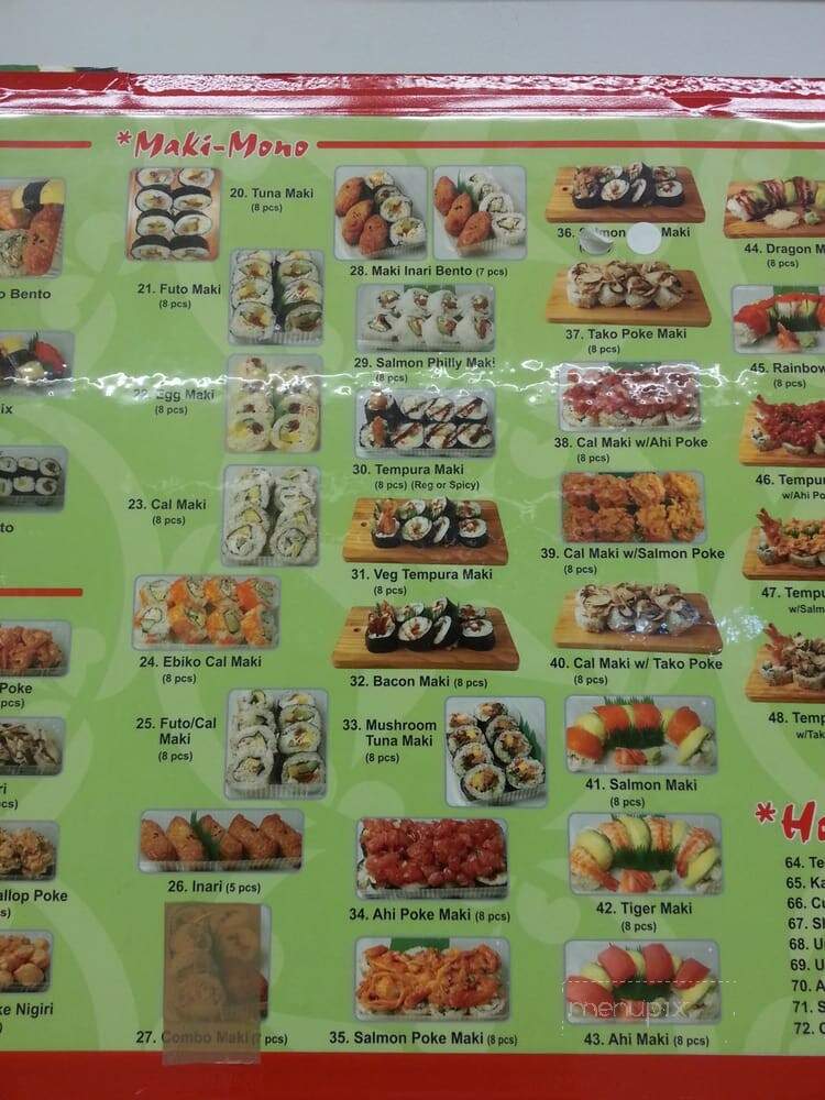 Sushiman - Waipahu, HI menu_pic