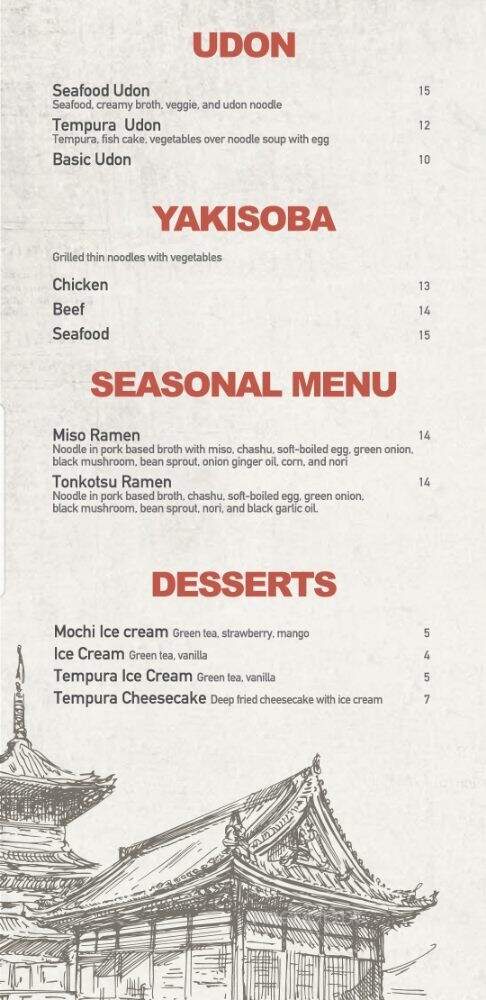 Sushi Street - Keller, TX menu_pic