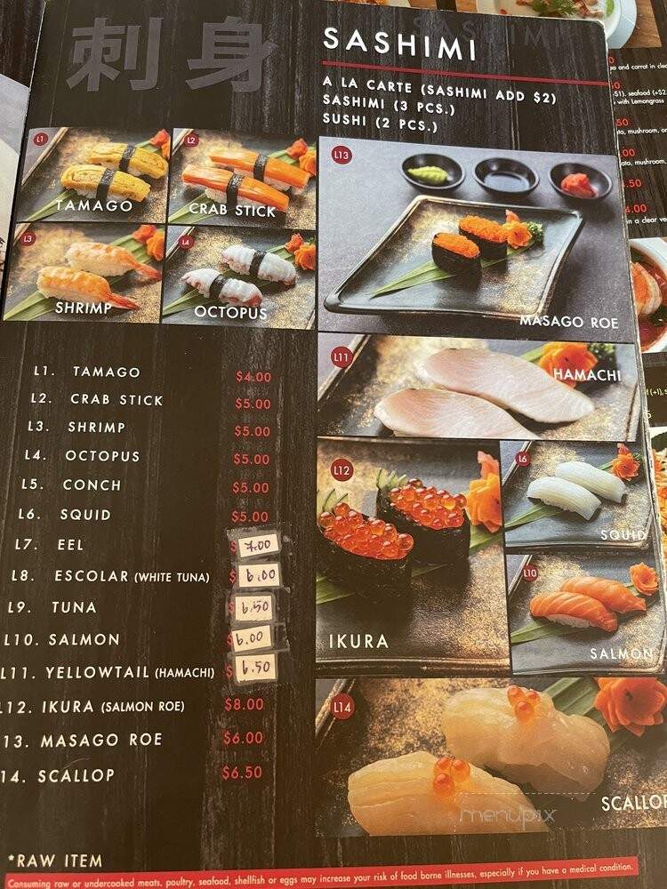 Sushi Thai - Hermitage, TN menu_pic