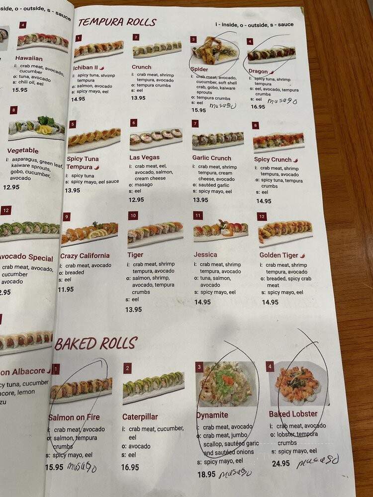 Sushiya Ramen - Long Beach, CA menu_pic