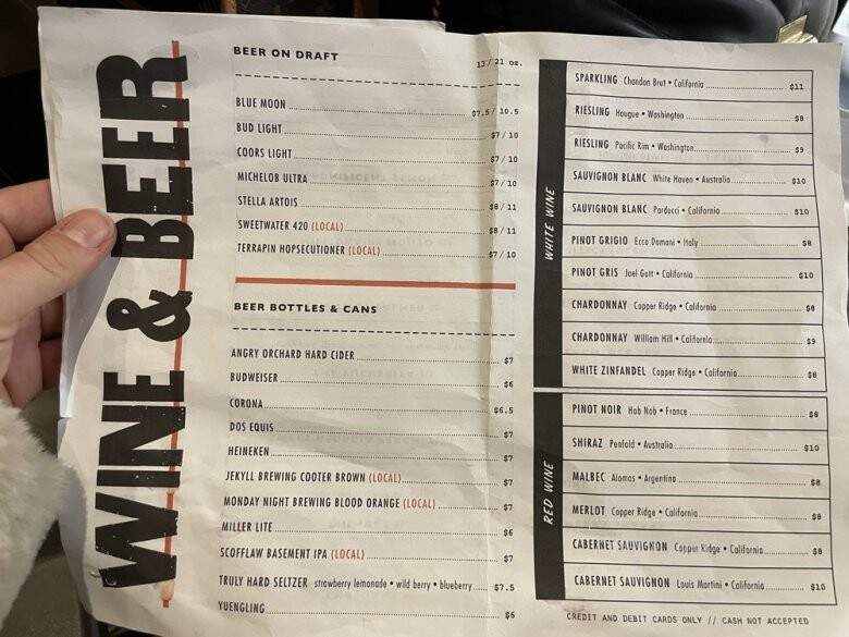 Sojourner's - Atlanta, GA menu_pic