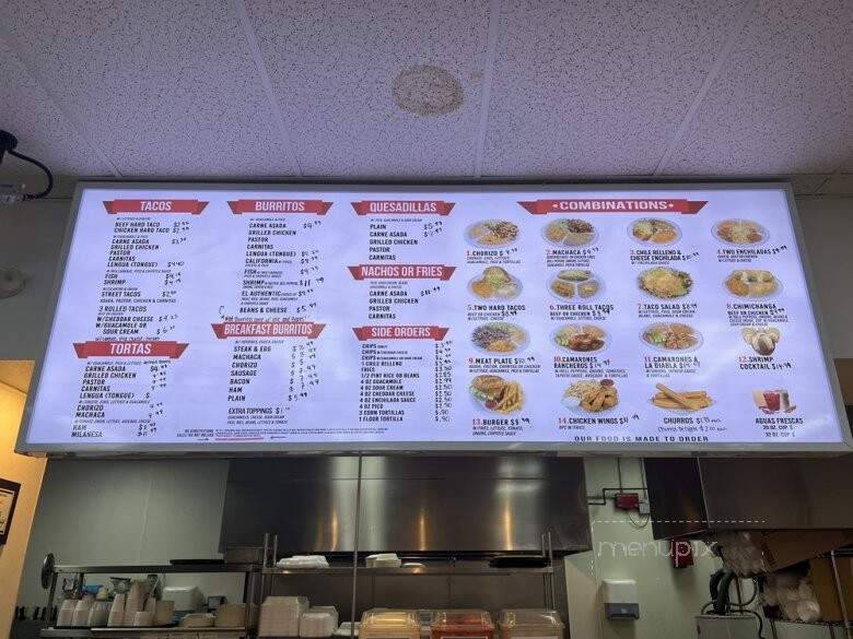 Taco Guey - Las Vegas, NV menu_pic