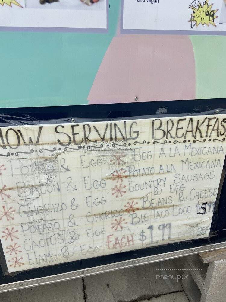 TACOntento - Austin, TX menu_pic