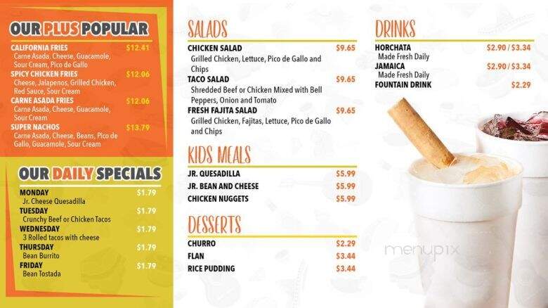 Taco Plus - Mesa, AZ menu_pic