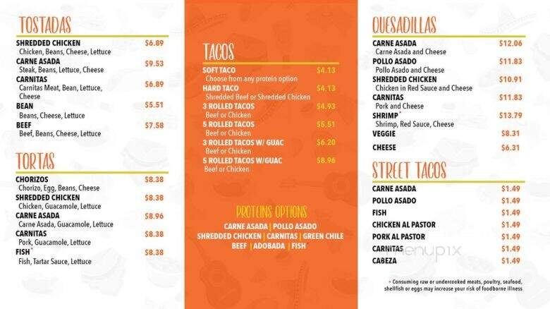 Taco Plus - Mesa, AZ menu_pic