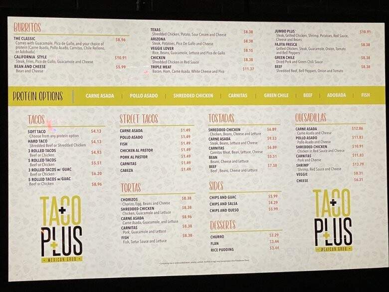 Taco Plus - Mesa, AZ menu_pic