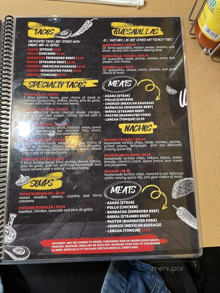Tacorriedo Express - Cornelia, GA menu_pic
