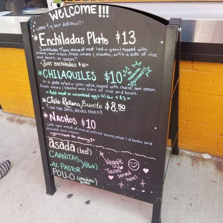 Taco Sabroso - Highland Park, CA menu_pic