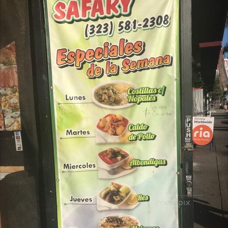 Taco Safary Mexican Food - Huntington Park, CA menu_pic