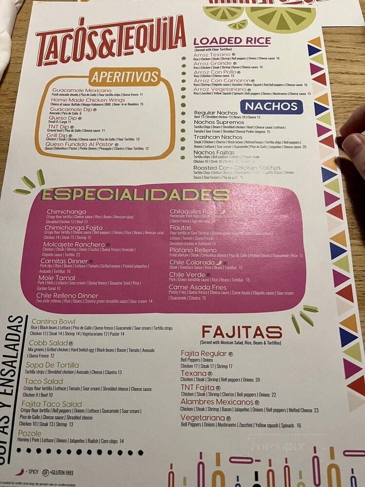 Tacos & Tequila - Overland Park, KS menu_pic