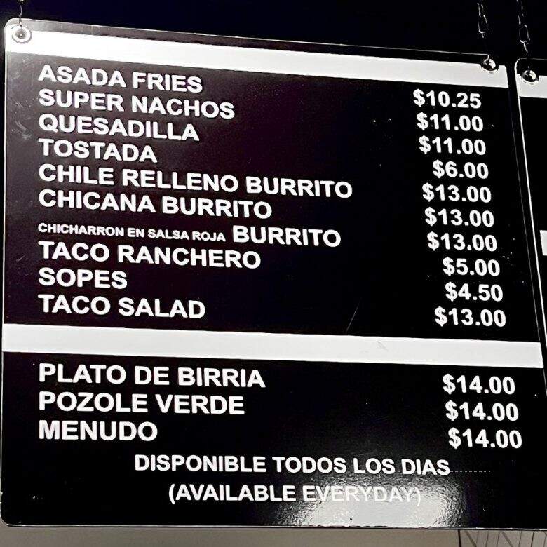 Tacos Chapala - Manteca, CA menu_pic