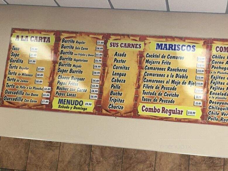 Tacos Don Chuy - Los Angeles, CA menu_pic
