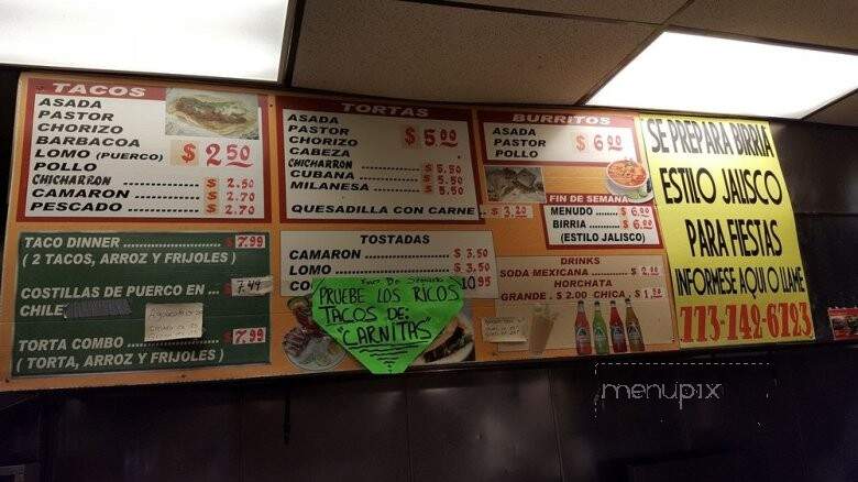 Don Cucos Tacos - Chicago, IL menu_pic