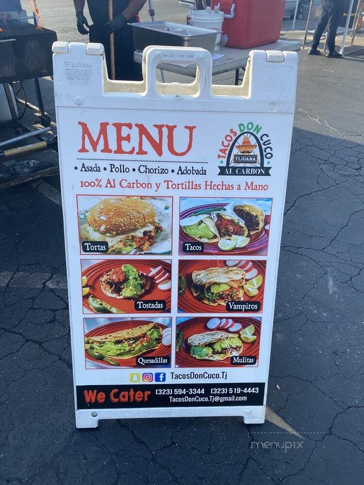 Tacos Don Cuco - East Los Angeles, CA menu_pic