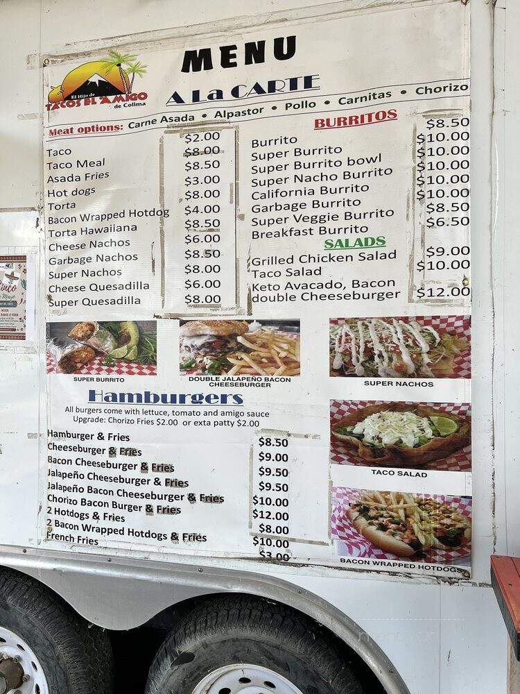 Tacos El Amigo - Colusa, CA menu_pic