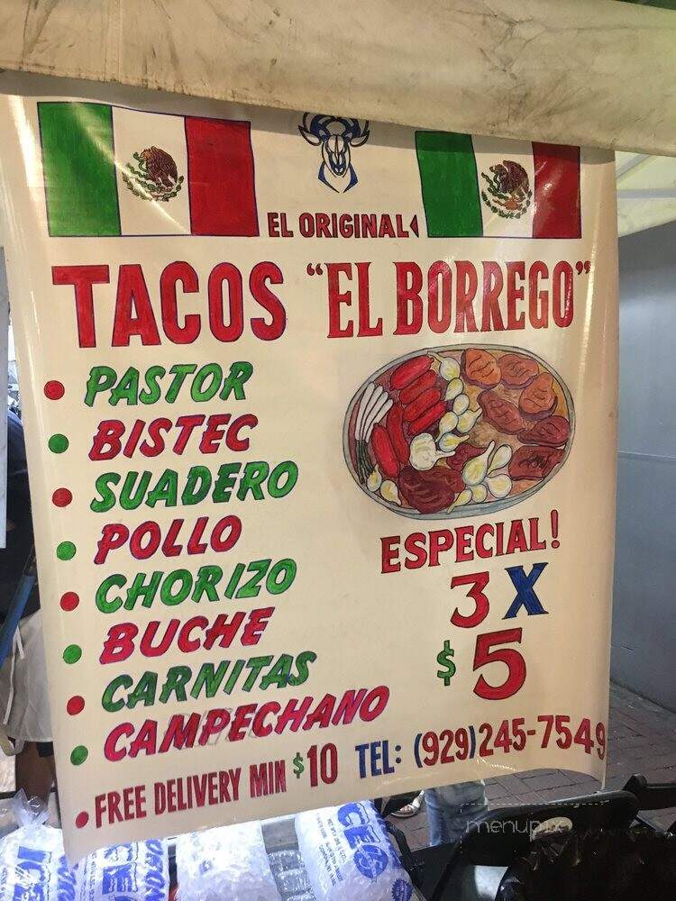 Tacos El Borrego - Jackson Heights, NY menu_pic
