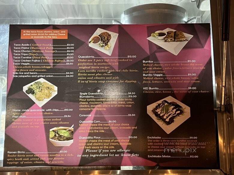 Tacos El Chuy - Santa Cruz, CA menu_pic