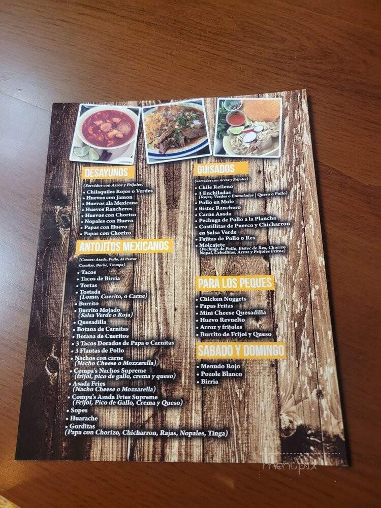 Tacos El Compa - Maywood, CA menu_pic