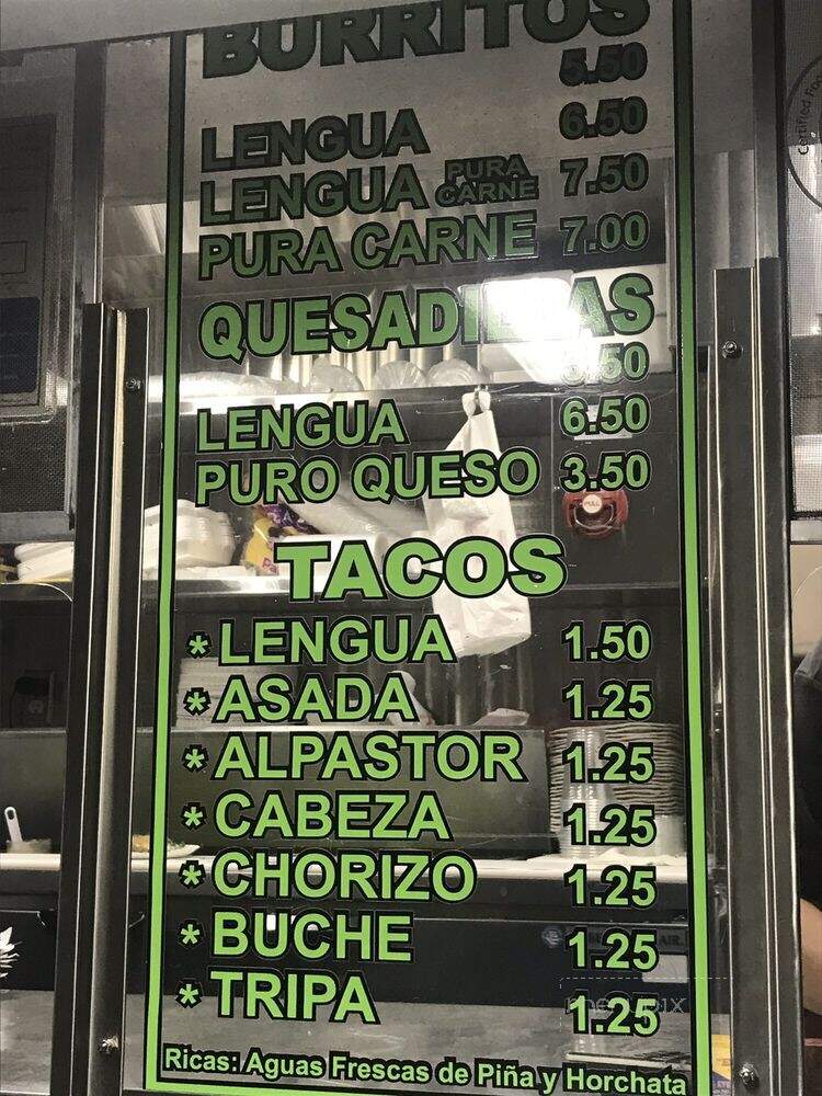 Tacos El Guerro - Los Angeles, CA menu_pic