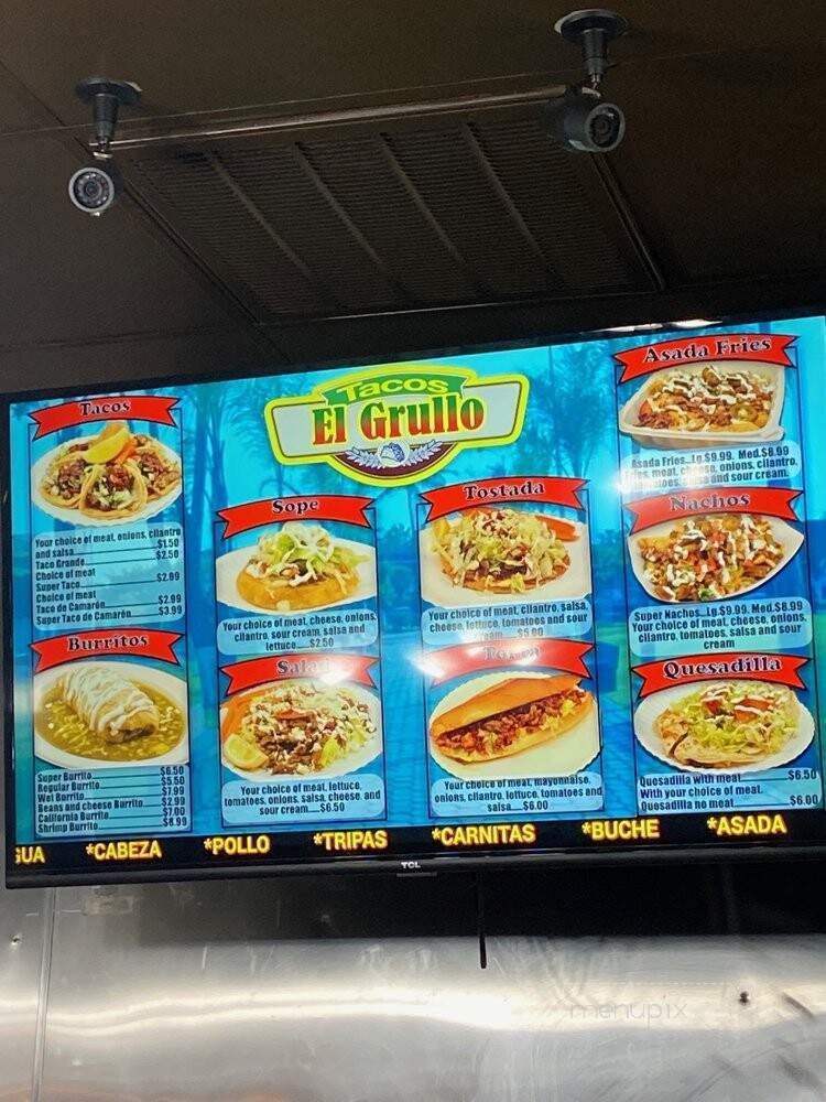 Tacos El Grullo - Visalia, CA menu_pic