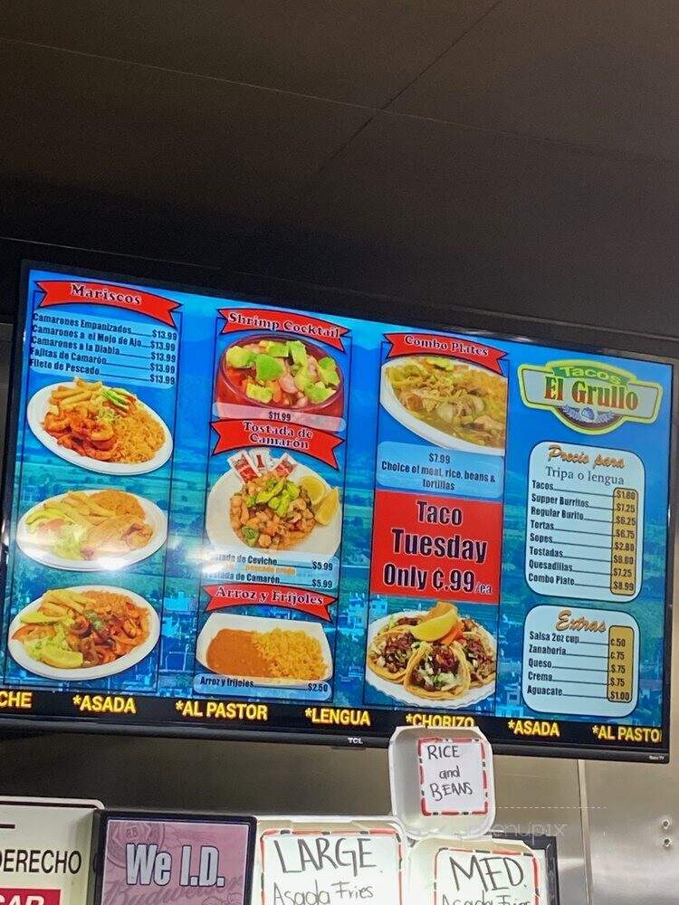 Tacos El Grullo - Visalia, CA menu_pic