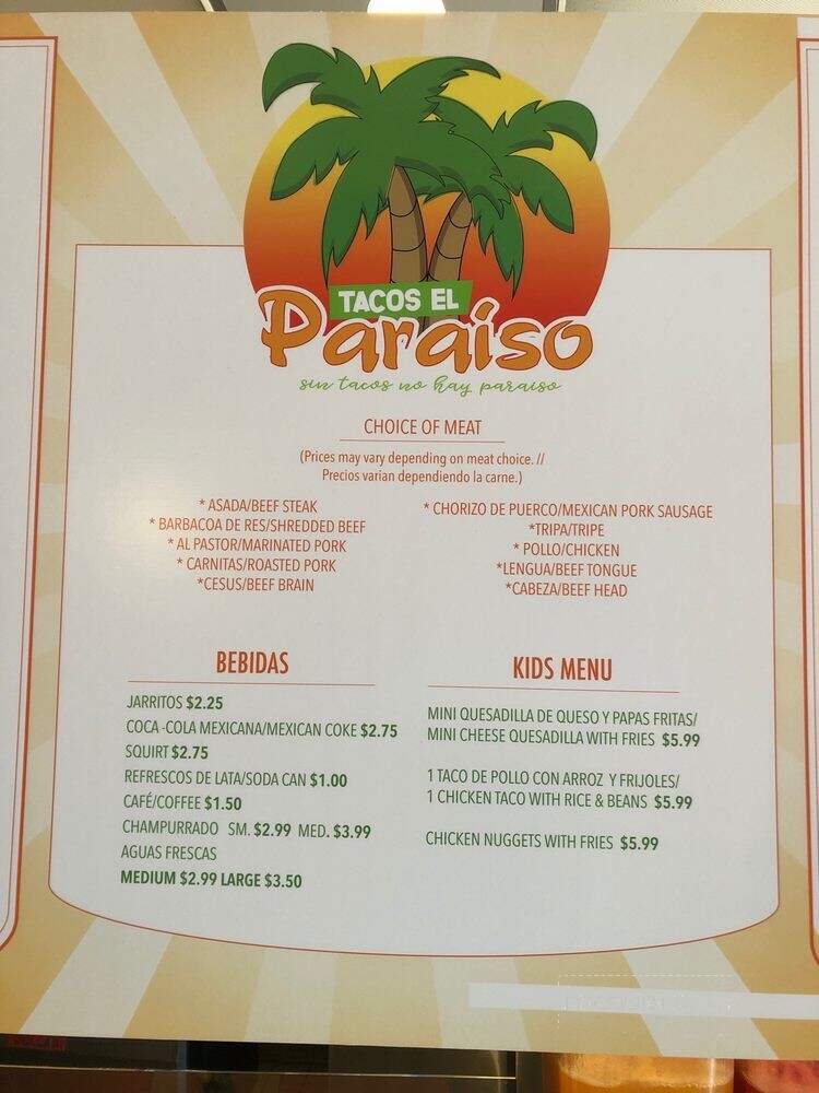 Tacos El Paraiso - Brooklyn Park, MN