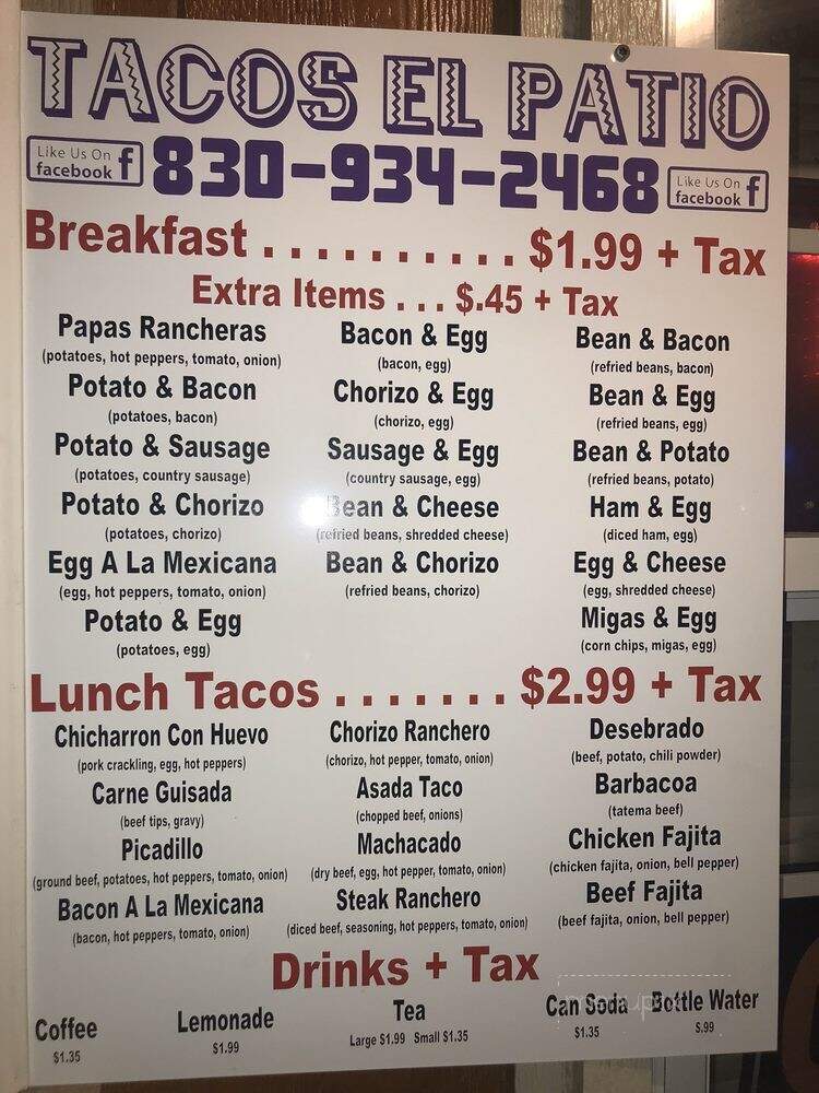 Tacos El Patio - Knippa, TX