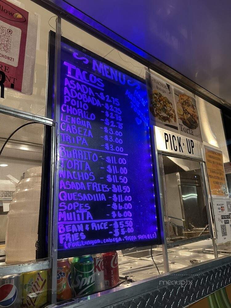 Tacos El Pichon - Fresno, CA menu_pic