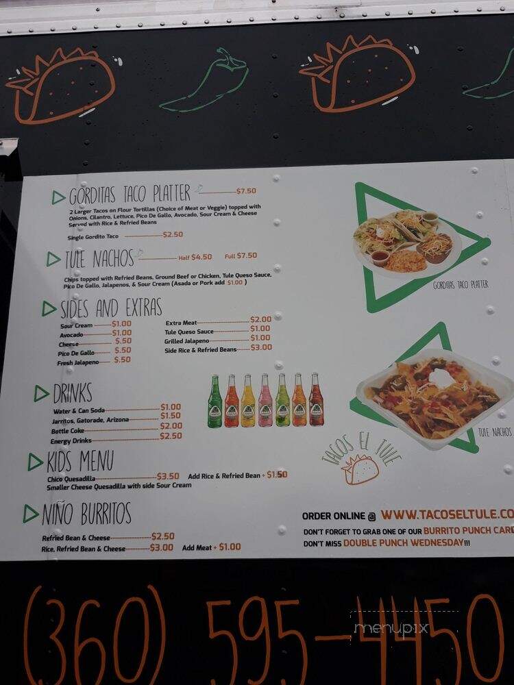 Tacos el Tule - Bellingham, WA menu_pic