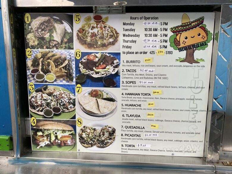 Tacos El Tule - Monroe, WA menu_pic