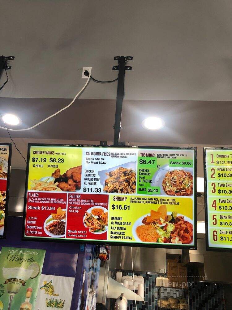 Taco Shop Mexican Grill - Miami Lakes, FL menu_pic