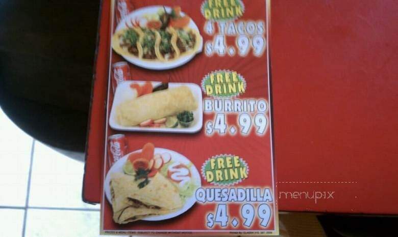 Tacos Cuquillo - Long Beach, CA menu_pic