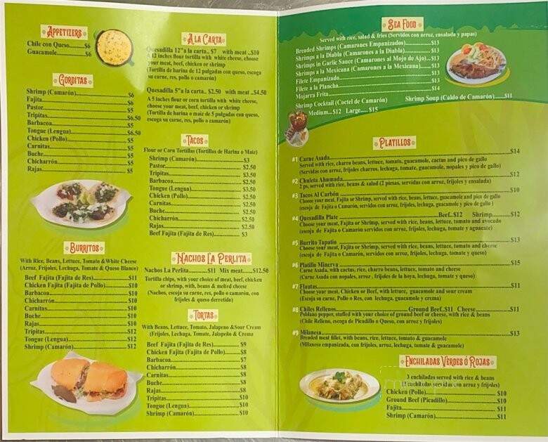 Tacos La Perlita - College Station, TX menu_pic