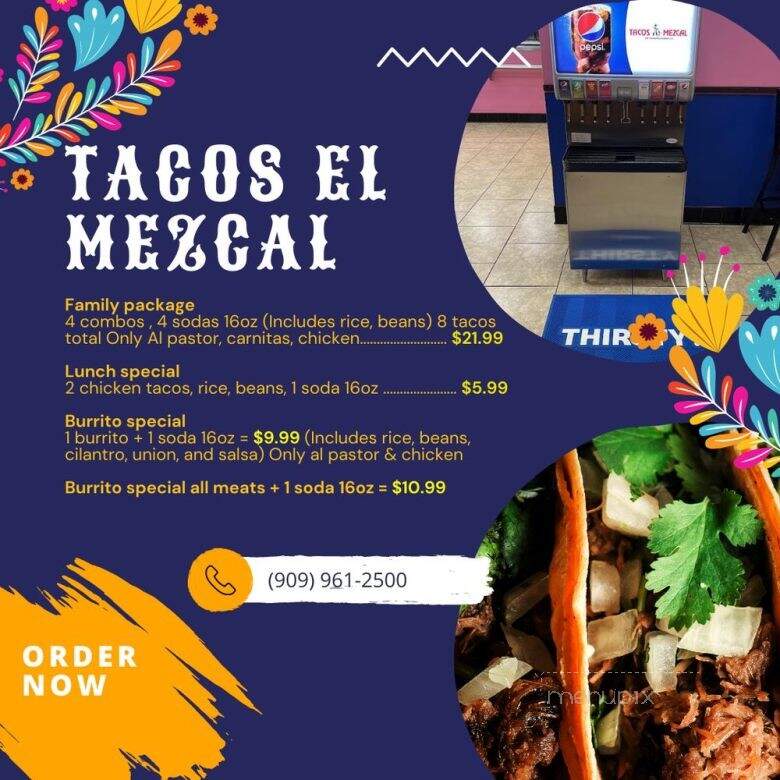 Tacos Melano's - Rialto, CA menu_pic