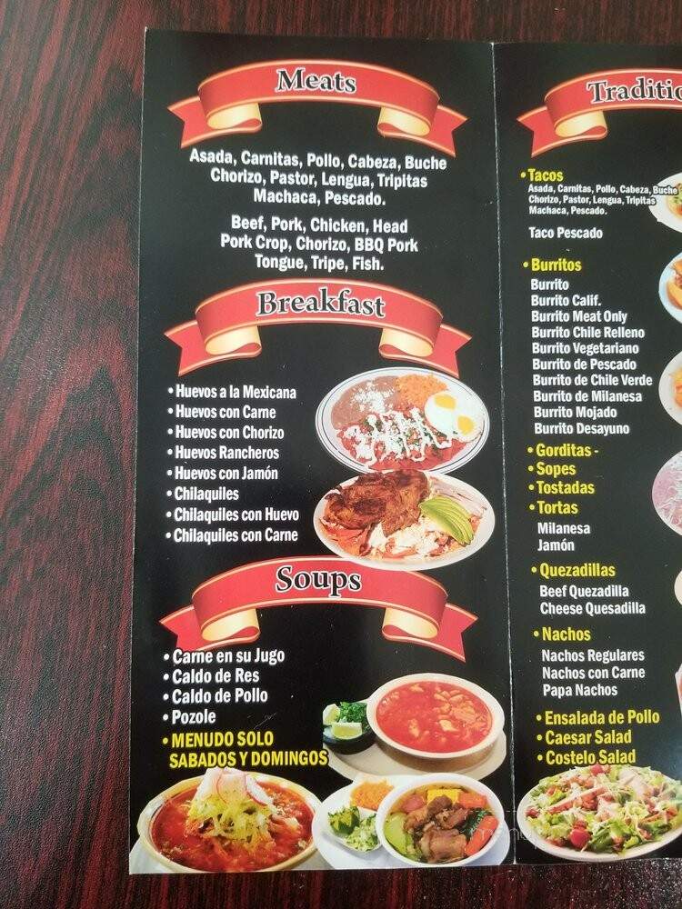 Tacos Michoacan - Los Angeles, CA menu_pic