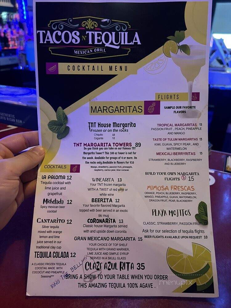 Tacos N Tequila - Rochester, NY menu_pic