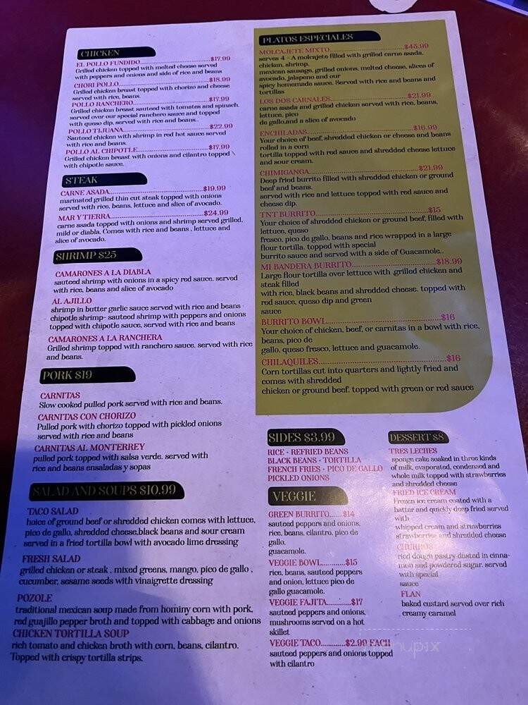 Tacos N Tequila - Rochester, NY menu_pic