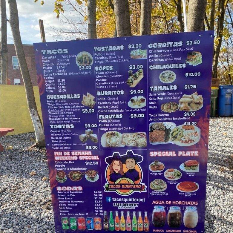 Tacos Quintero - Waterbury, CT menu_pic