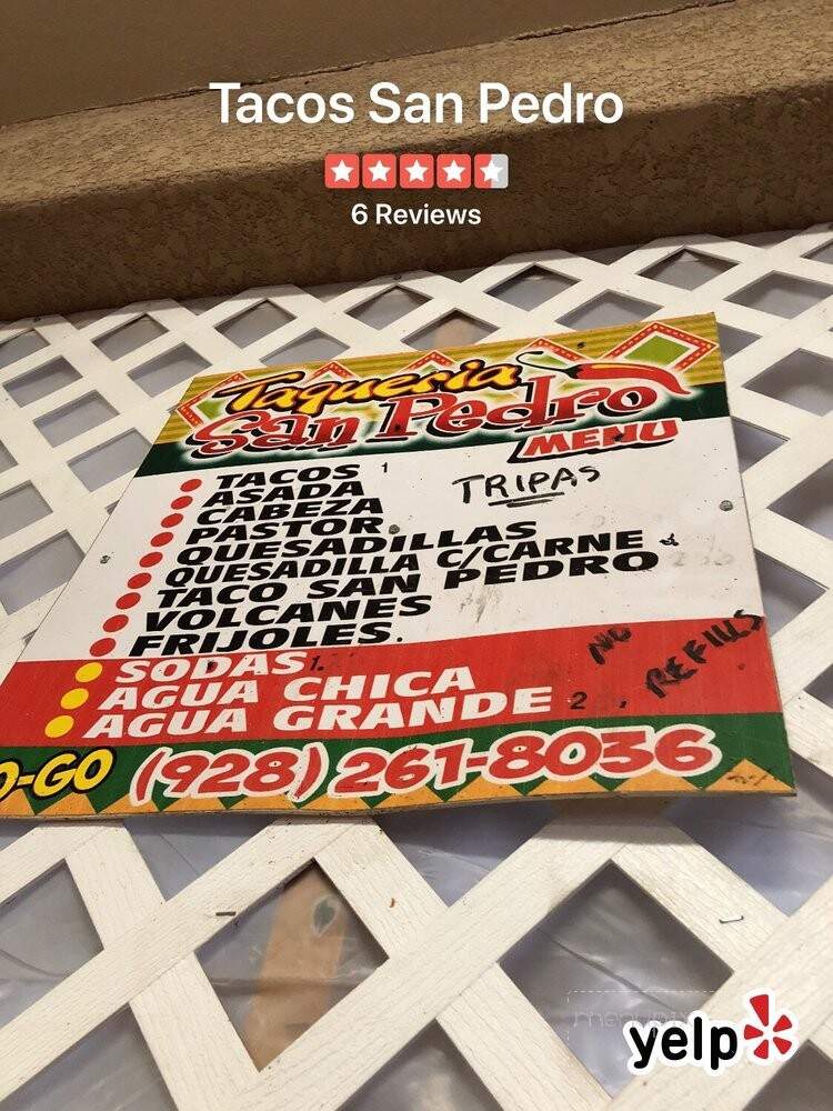 Tacos San Pedro - Yuma, AZ menu_pic
