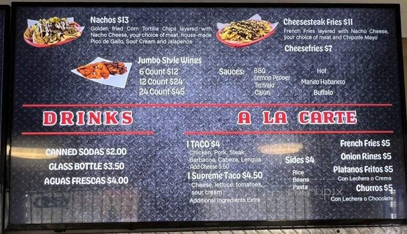 Tacos Tierra Caliente - Indianapolis, IN menu_pic