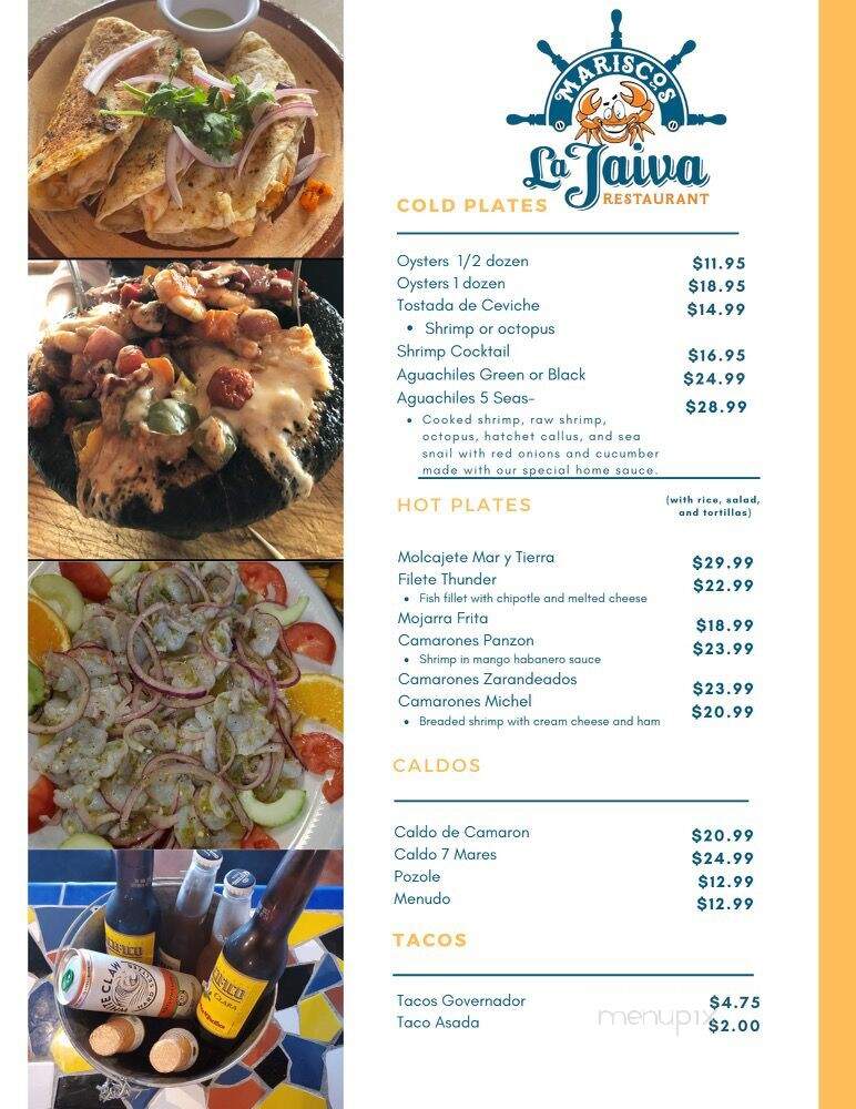 Tacos varios Grill La Jaiva - Orange, CA menu_pic